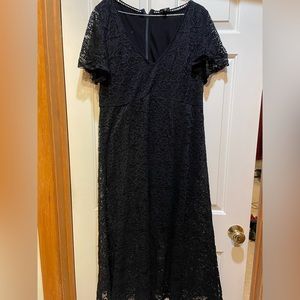 Torrid Black Lace Maxi Dress size 18